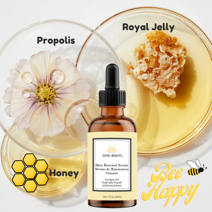 JOYAL BEAUTY Organic Royal Jelly Skin Renewal Serum for Face Skin Eyes Best Intensive Firming Renewing Resurfacing Solut