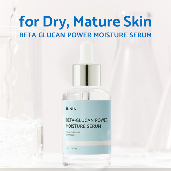 IUNIK Beta Glucan Daily Moisture Cream BetaGlucan Power Deep Moisture Serum Intense Hydration Fortifying Skin Barrier Ul