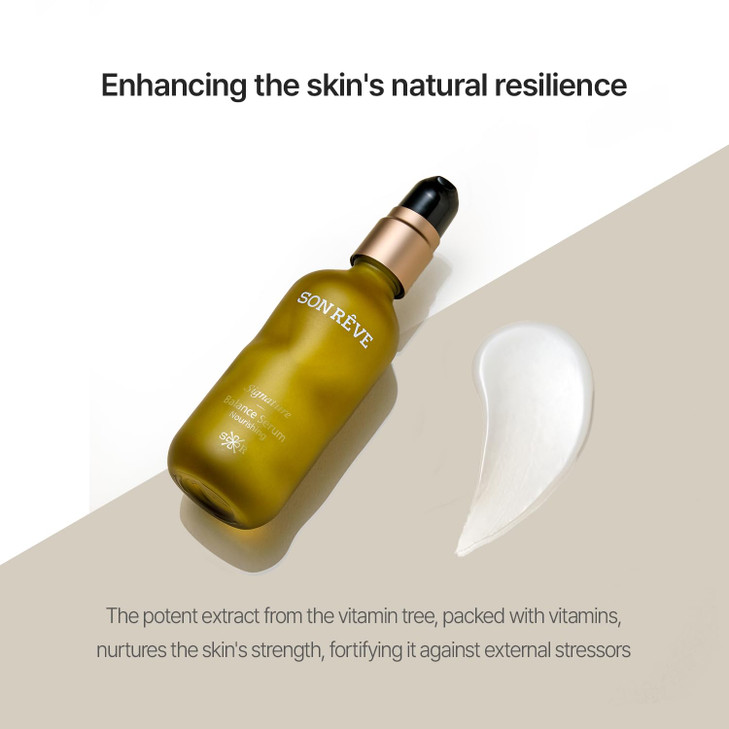 SONREVE Signature Balance Serum Hydrating Vitamin C Niacinamide 2 Facial Treatment Korean Skincare 169 fl oz