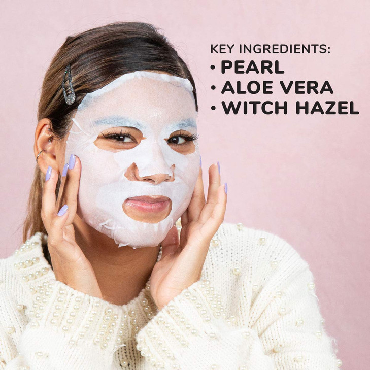 FACETORY K Beauty Face Mask Skin Care Everyday PEARL Brightening Sheet Mask PlantBased with Pearl Essence 5 Pack