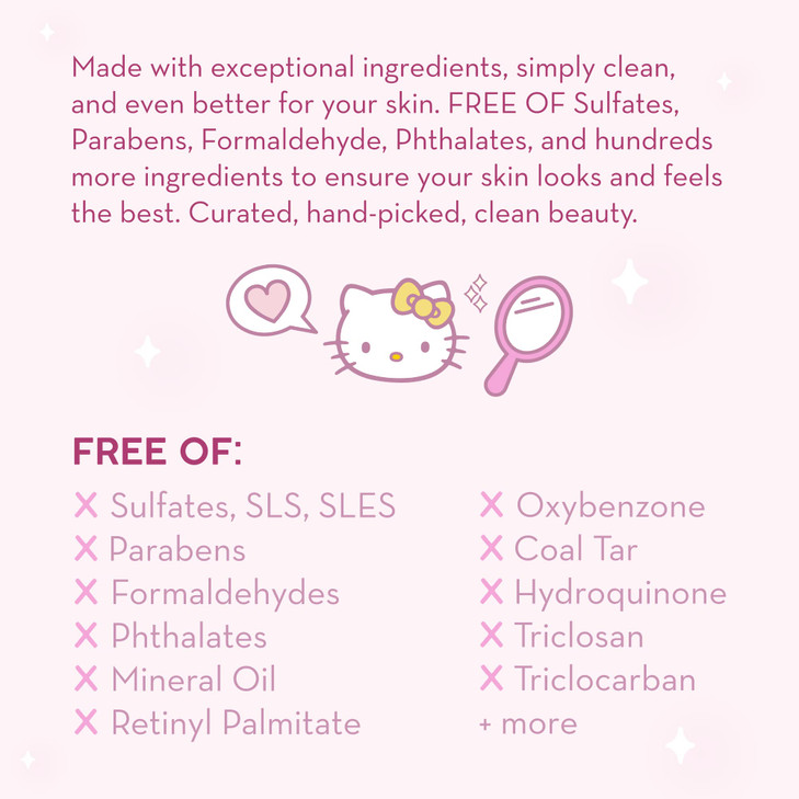 The Crme Shop x Hello Kitty Pink Water Crme Klean Beauty 2500 milliliters 65 Fl Oz 1