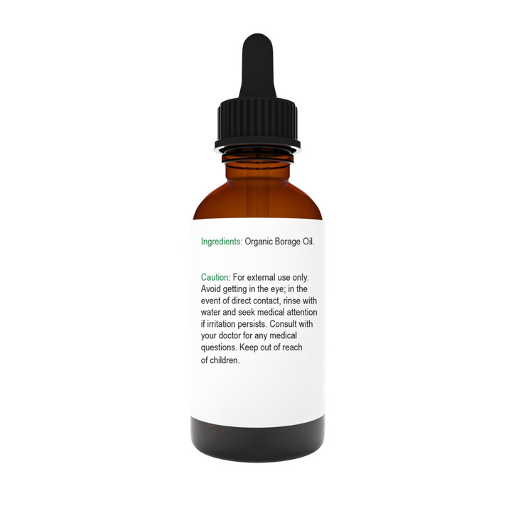 Vera Botanics ORGANIC BORAGE OIL 100 Pure Natural Unrefined ColdPressed For Face Dry Skin Nails Lips Body Hair Reduce Ha
