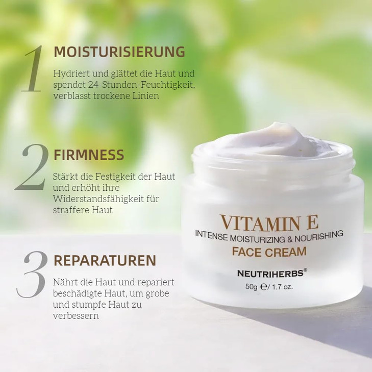 Neutriherbs Vitamin E Face CreamDay and Night Facial Moisturizer for Women and Men Nourishing and Hydrating Fit for Sens
