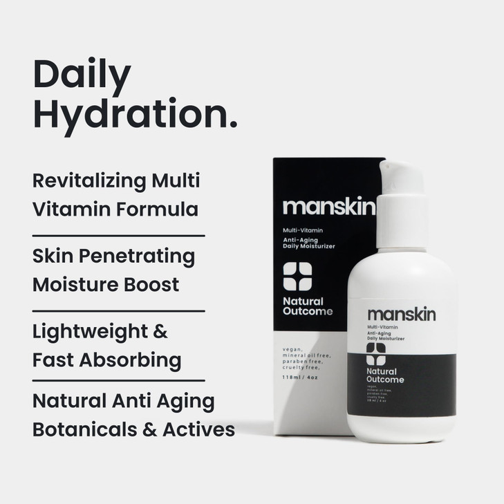 natural outcome Man Skin Moisturizer Mens Face Cream Moisturizer Anti Aging Daily face kit Cleanser Toner and Moisturize