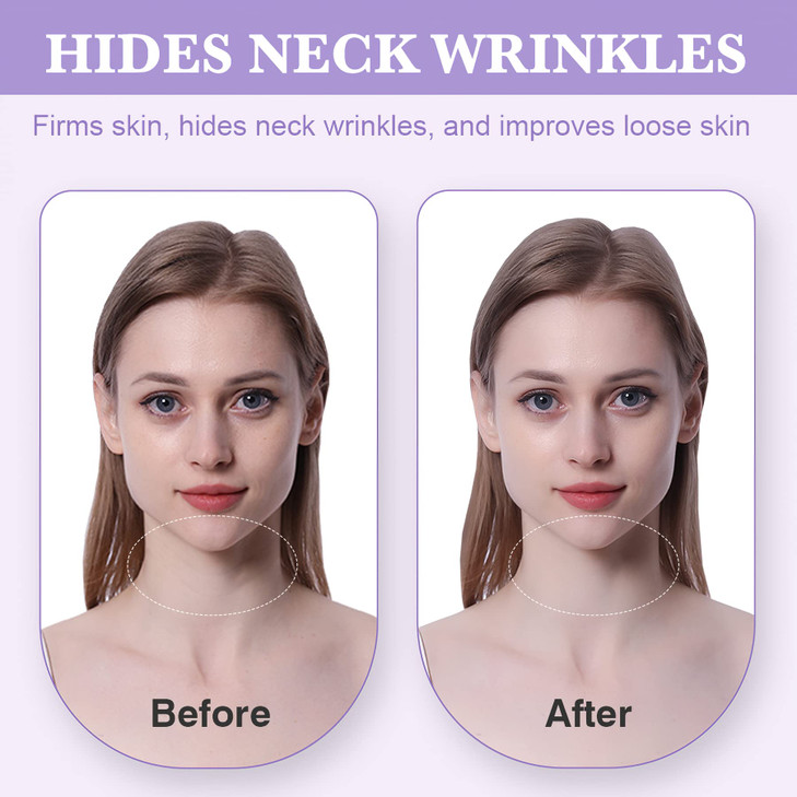 Neck Lifting Tape Invisible AntiWrinkle Elastic Translucent Neck Wrinkle Bands for Instant Skin Lifting10pcs
