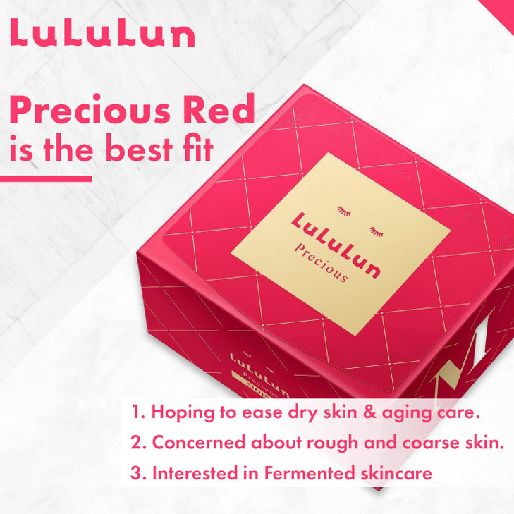 Lululun 32EA Anti Aging Face Mask for Women Daily Face Masks Skincare Moisturizing FACE MASK with Rice Extract Honey Col