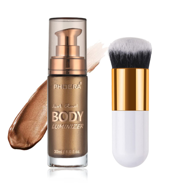 Body Shimmer Oil Glistening Bronze Natural Glow Luminizer Long Lasting Moisturizing Liquid Illuminator Highlighter Makeu