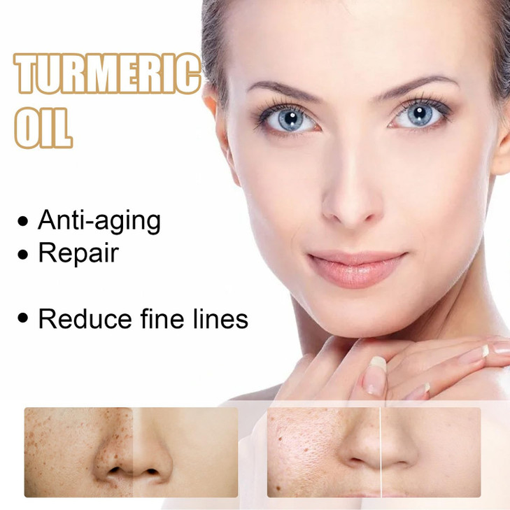 2 Pack Turmeric Dark Spot Corrector Serum Oil Repair Face Serum Natural Turmerics Bright Skin Care Moisturizing Repair S