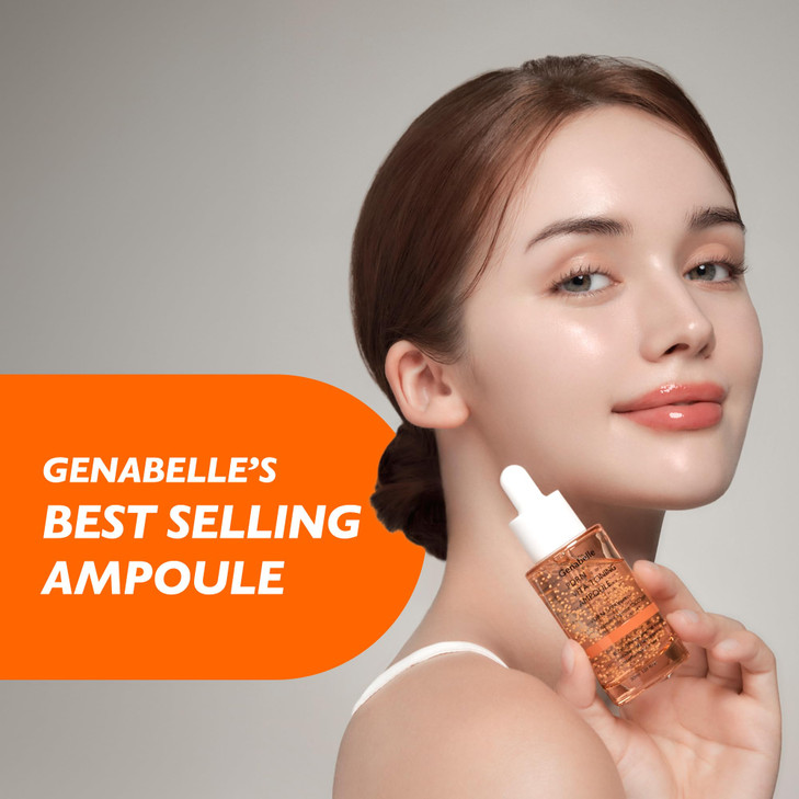 PDRN Vita Toning Ampoule Lightweight Glass Skin Toning Ampoule with Vitamin B C E PDRN Serum for Blemishes Fine Lines an