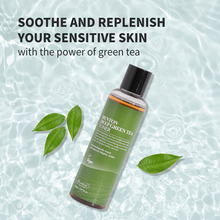 BENTON Deep Green Tea Toner 150ml 507 floz for Face Sensitive Oily Skin