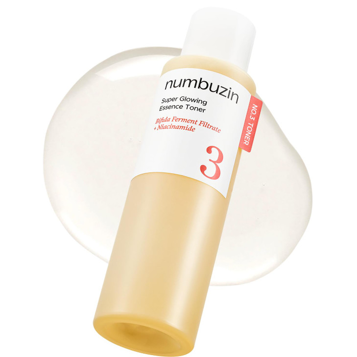 numbuzin No3 Super Glowing Essence Toner Fermented Toner for Skin Glow Texture Bifida Niacinamide Hydrating RadianceBoos