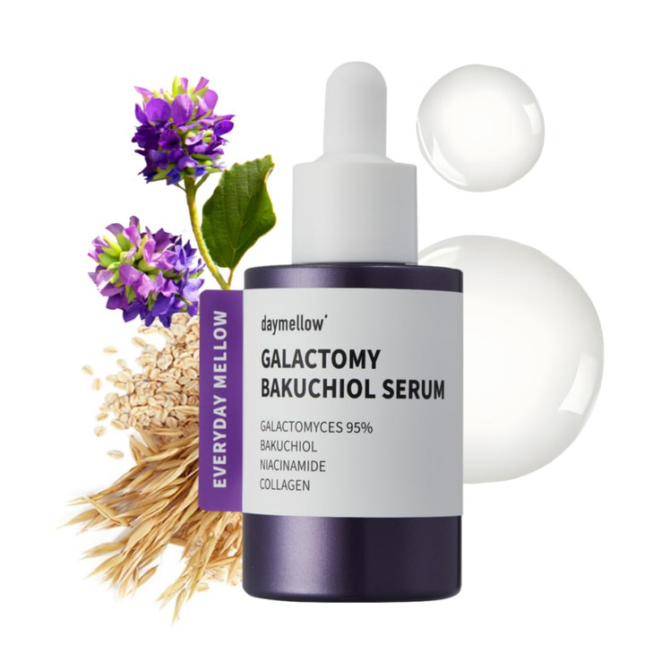 daymellow Galactomy Bakuchiol Serum 101floz30ml Retinol Face Serum Niacinamide 2 Panthenol Collagen Wrinkle Care for Sen