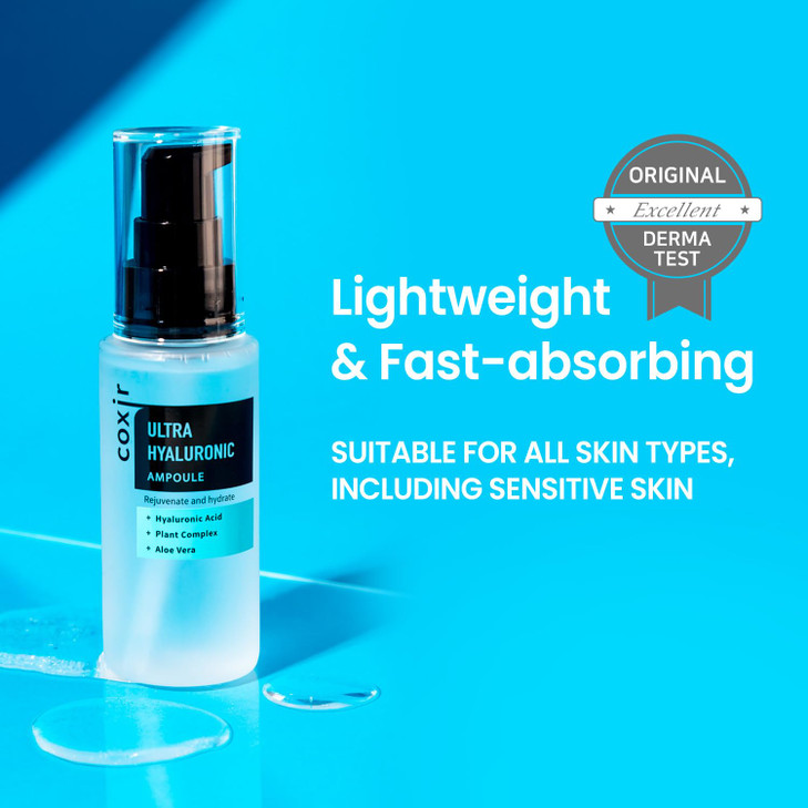 coxir ULTRA HYALURONIC ACID SERUM 50ml169 floz 40 of Hyaluronic acid Collagen Cica Vitamin B5 Lightweight Daily serum Hy