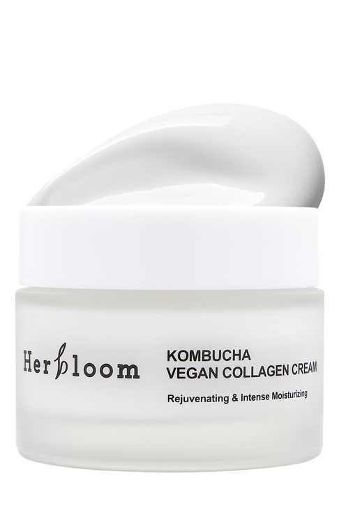 Herbloom Vegan Kombucha Collagen Cream Korean Collagen Face Cream Rejuvenating Ceramide Moisturizer Organic Vegan Cruelt