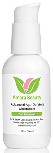 Amara Beauty Anti Aging Face Cream Moisturizer with Resveratrol Peptides 2 fl oz