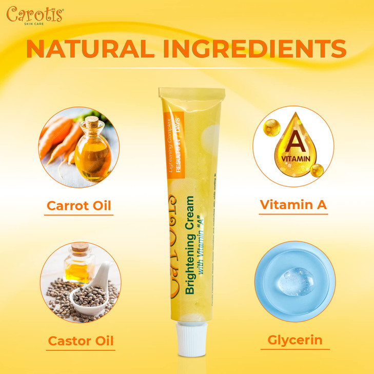 CAROTS Skin Brightening Cream 1 fl oz 30 ml Brightening Cream For Face Body Hands Elbows Knuckles