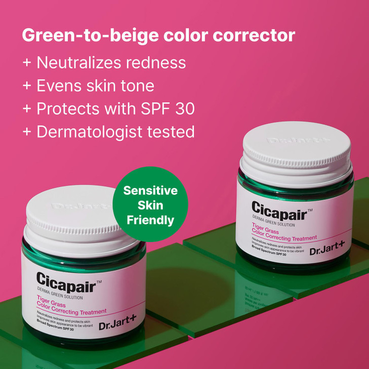 DrJart Cicapair Tiger Grass Color Correcting Treatment SPF 30 with Centella Asiatica cc cream Korean Skin Care Travel Si