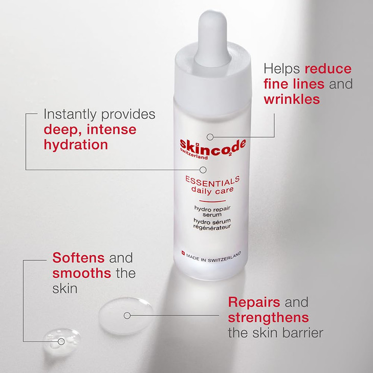 Skincode Hydro Repair Serum Advanced Hydration Soothing Serum for Repair Protection Ideal for Dehydrated Aging Skin Enha