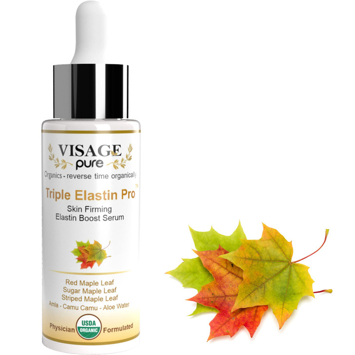 Visage Pure Triple Elastin Pro Skin Firming Elastin Boost Face Serum Contains GCGs That Increases the Skins Elastin and