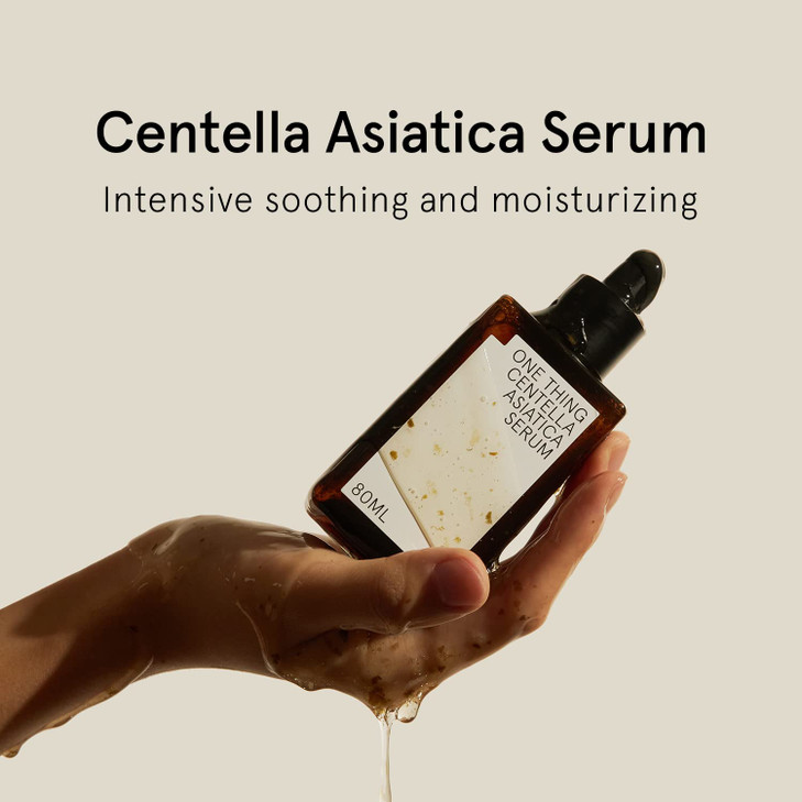 ONE THING Centella Asiatica Serum 27 Fl Oz CICA HA Hyaluronic Acid Hydrating Soothing Ampoule for Oily Acne Prone Sensit