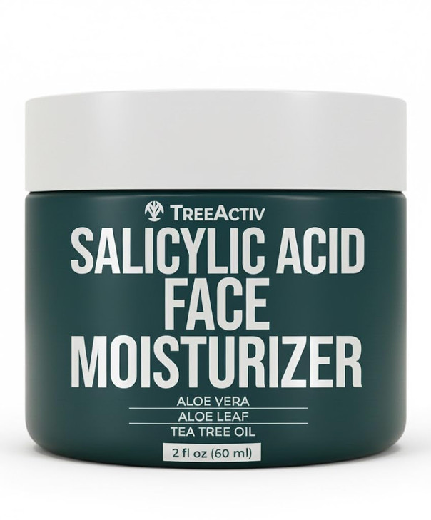 TreeActiv Acne Eliminating Face Cream Tea Tree Moisturizing Formula for Balanced FreshLooking Skin Suitable for Sensitiv