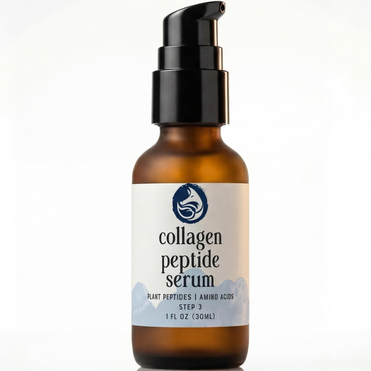 Peptide Collagen Serum 1 oz Gentle AntiAging Hydrating Serum for Sensitive to Dry Skin Reduces Wrinkles Firms Plumps Sup