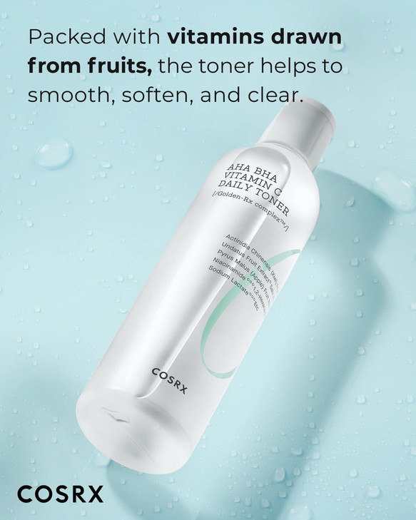 COSRX ABC Daily Toner Korean Toner for Day Night with AHA BHA Vitamin C Refreshing Exfoliating Toner for Clean Radiant S