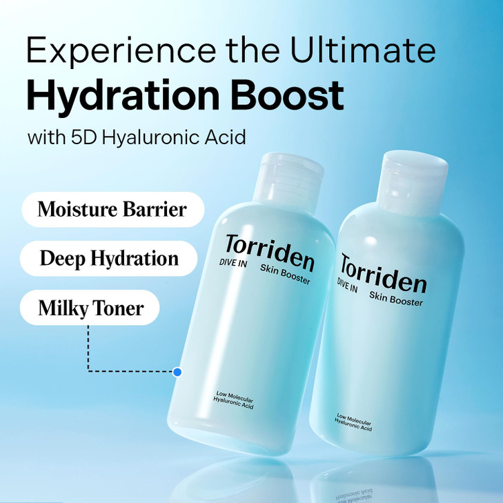 Torriden DIVE IN Skin Booster 200ml 676 fl oz Deep Nourishing Facial Toner for Dry Sensitive Skin Hyaluronic Acid Panthe