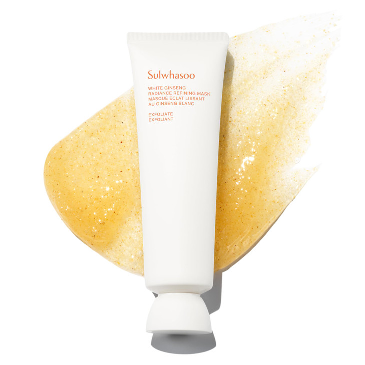 Sulwhasoo White Ginseng Radiance Refining Mask Korean Skincare Hydrates Smooths Exfoliates Ginseng and Honey InShower 5M