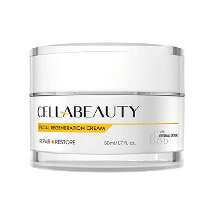 Cella Beauty Facial Regeneration Cream 30ml Anti Aging and Skin Firming Cream For All Skin Types Cruelty Free Plant Base