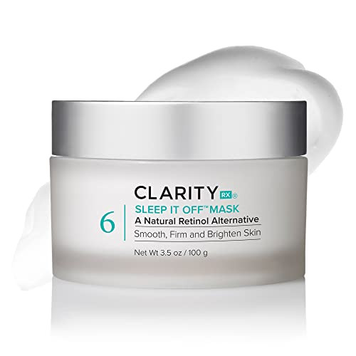 ClarityRx Sleep It Off Natural Retinol Alternative Overnight Treatment AntiAging Face Mask Natural PlantBased LeaveOn Mo