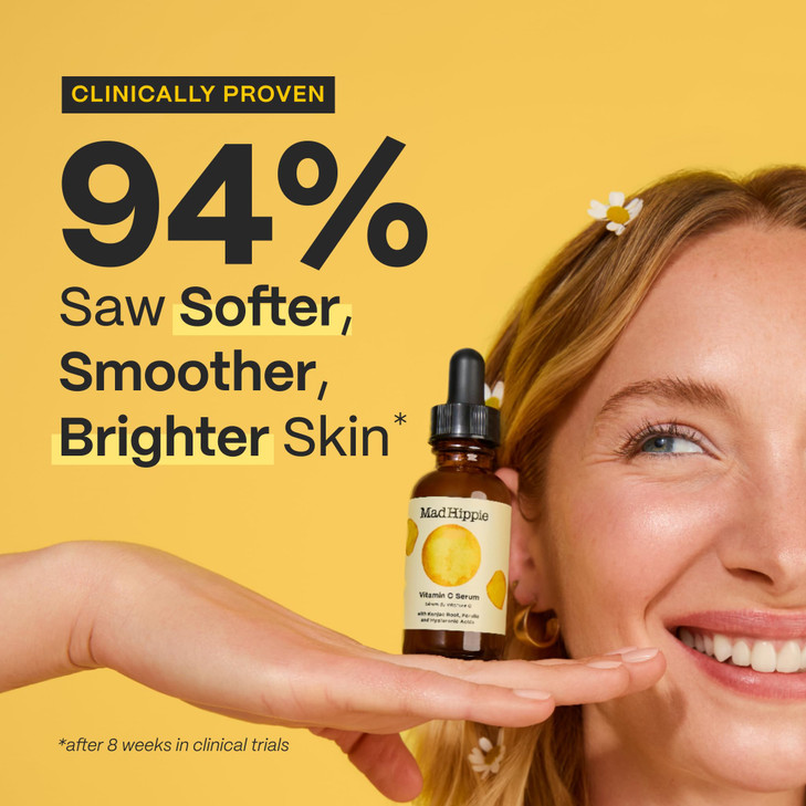 Mad Hippie Travel Face Serum Set SkinBrightening Vitamin C Firming Super A Retinol Day Night Dual Pack 05 Oz Ea