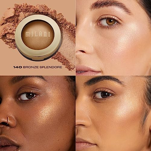 Milani Highlighter Makeup Baked Contour Powder Face Highligher Made in Italy Bronze Splendore