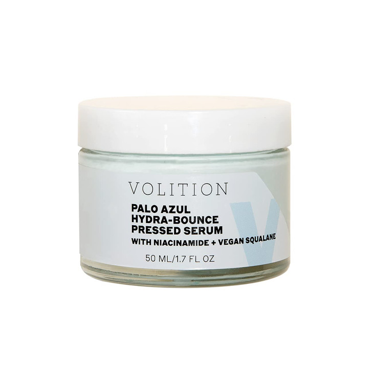 Volition Beauty Palo Azul HydraBounce Pressed Serum with Niacinamide Vegan Squalane Hydrating Plumping Face Treatment An