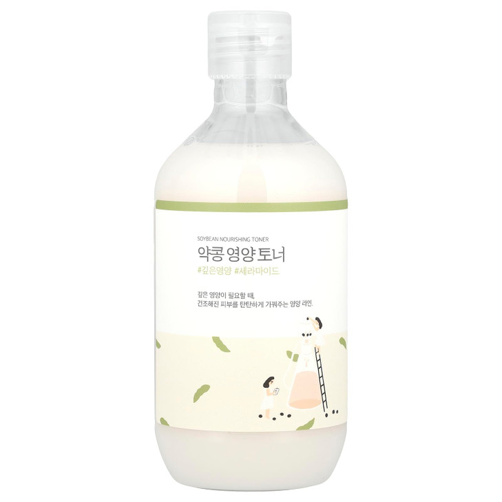 ROUND LAB Soybean Nourishing Toner Unscented Rejuvenating Nourishing Toner with Deep Nutrition Hydration locking and Uns