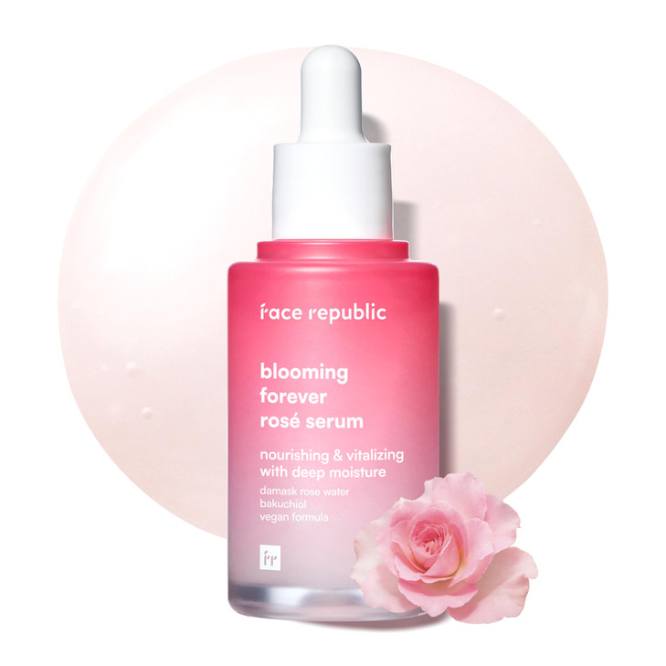 Face Republic Blooming Forever Ros Serum 45ml 152 fl oz Damask Rose Bakuchiol Revitalizing Rejuvenating Wrinkle Care Fir