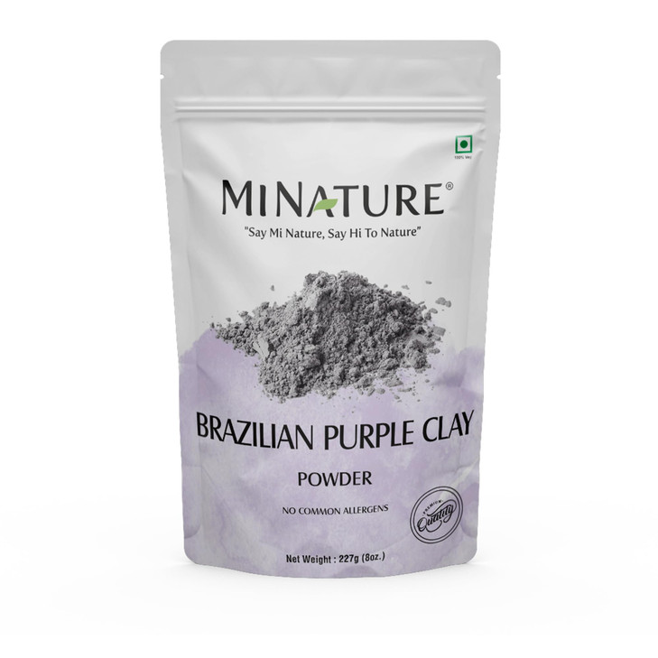 minature Brazilian Purple Clay Mineral Rich for Detoxifying Skin Deep Cleansing Face Mask Ideal for Face Pack DIY Soap22