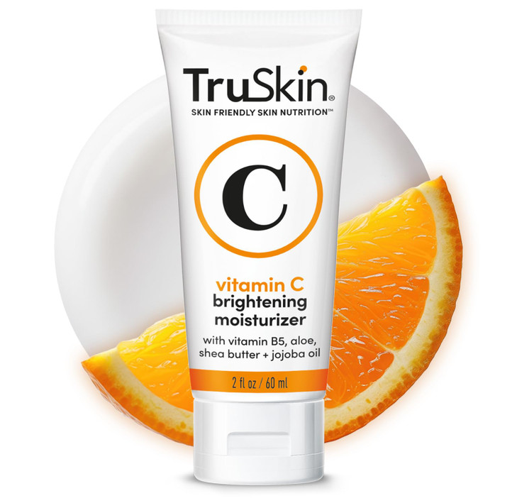 TruSkin Vitamin C Face Cream Brightening Hydrating Daily Moisturizer with Vitamin E B5 Jojoba Oil Green Tea Smooth Radia