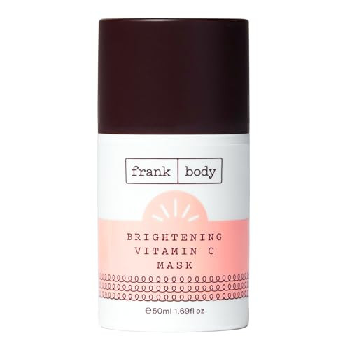 frank body Brightening Vitamin C Face Mask Brightens Exfoliates Detoxifies Kakadu Plum Glycolic Acid Salicylic Acid Frui