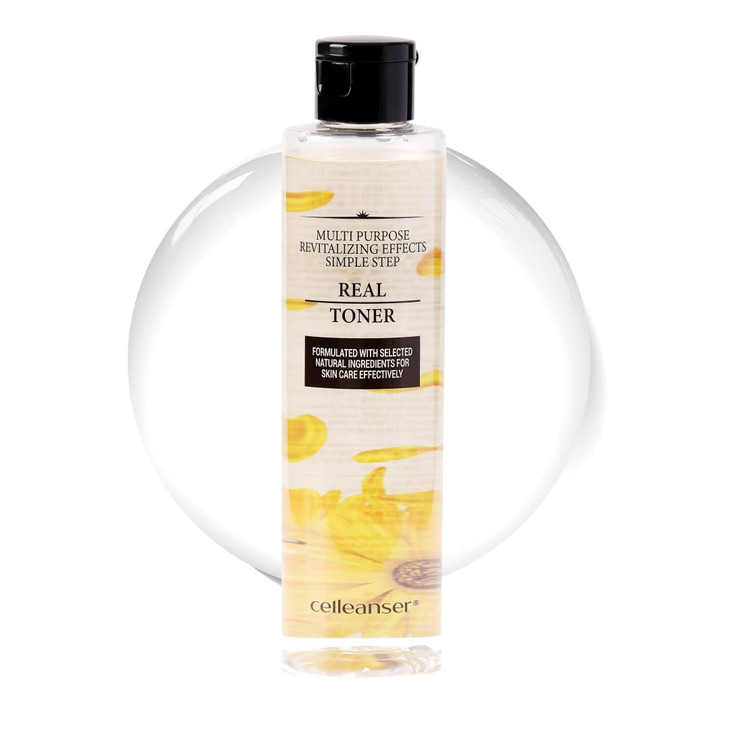 CELLEANSER Real TonerFacial Toner with Calendula Extract for Soothing Calming and Hydrating Skin AlcoholFree Vegan 676 o