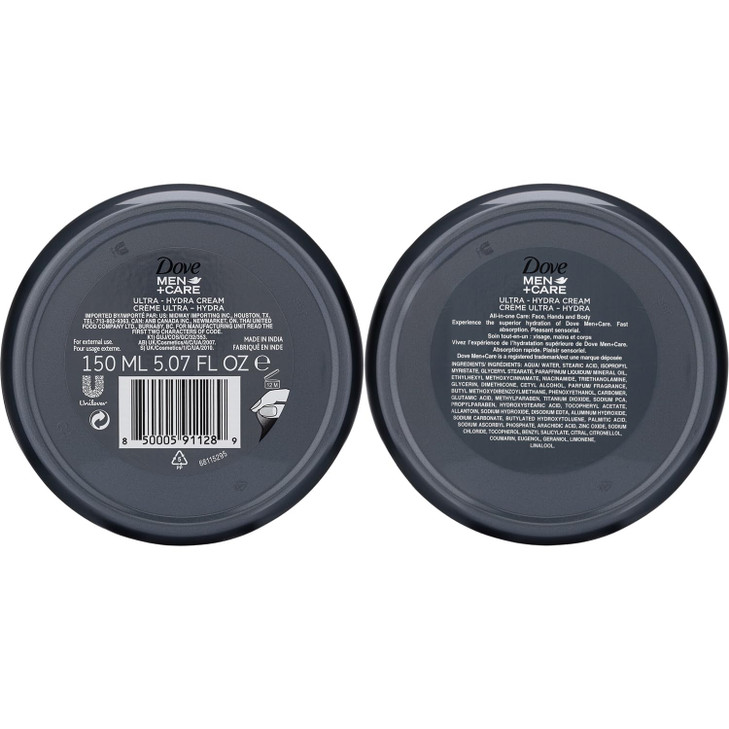 Dove Men+Care Ultra-Hydra Cream with 24 Hour Moisturization, 2.53 Fl Oz (Pack of 3) online at globaldelivered