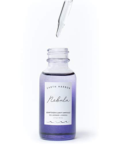 Earth Harbor NEBULA Adaptogen Clarity Ampoule Serum for Acne Blemishes Oily Skin Clarifying Balancing with Squalane Gins