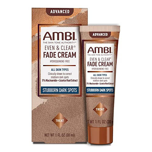 Ambi Even Clear Advanced Fade Cream Hydroquinonefree Hyperpigmentation Treatment Stubborn Dark Spot Corrector Results In