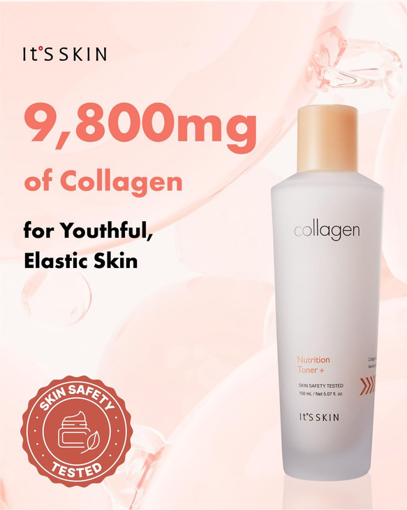 ItS SKIN Collagen Nutrition Toner 150ml 507fl Oz Facial For Face Acne Scar Removal Treatment Astringent Hydrating Natura