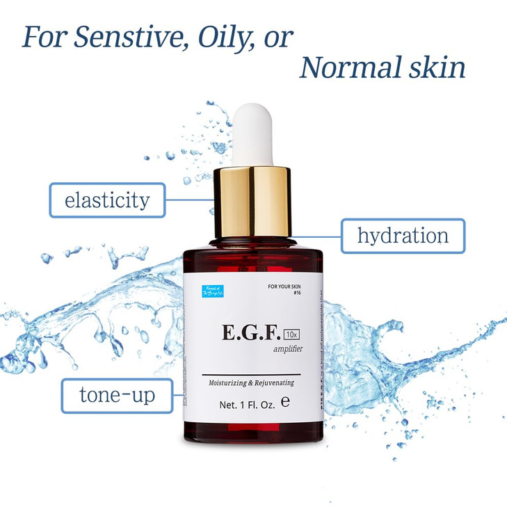 EGF Serum 10 ppm 1 Fl Oz 30ml Epidermal Growth Factor face serum cosmetic ingredients for skin serum korean egf growth f