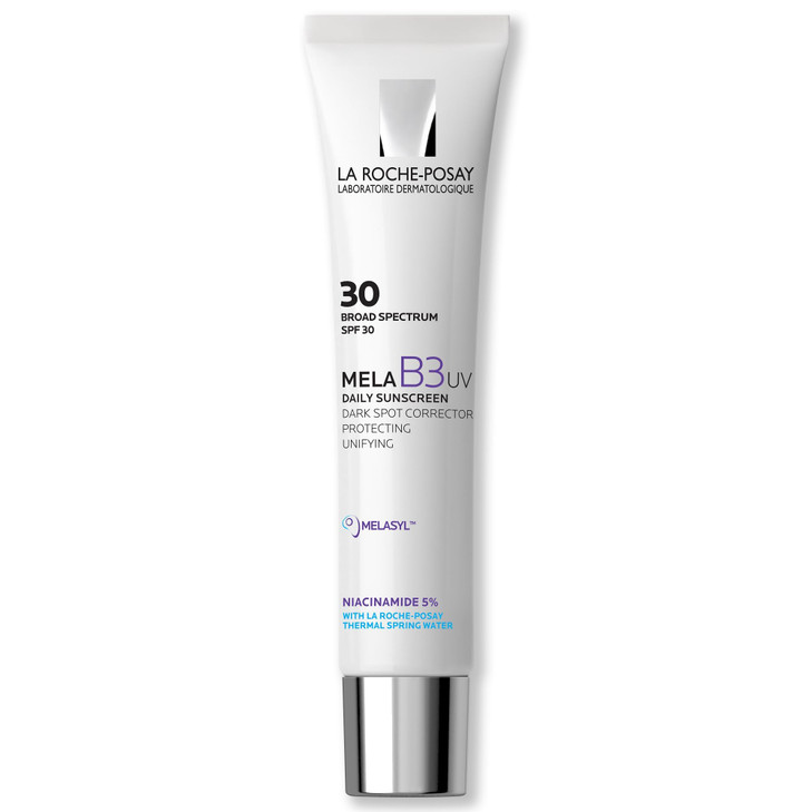 La RochePosay Mela B3 UV Daily Sunscreen Face Moisturizer With SPF 30 AntiAging Melasyl 5 Niacinamide Helps Correct Prot