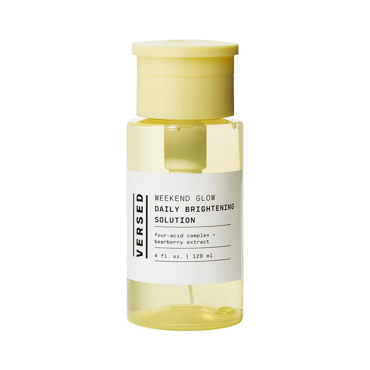 Versed Weekend Glow Daily Brightening AHA Liquid Gentle Exfoliating Toner with Vitamin C and Botanicals Helps Visibly Im