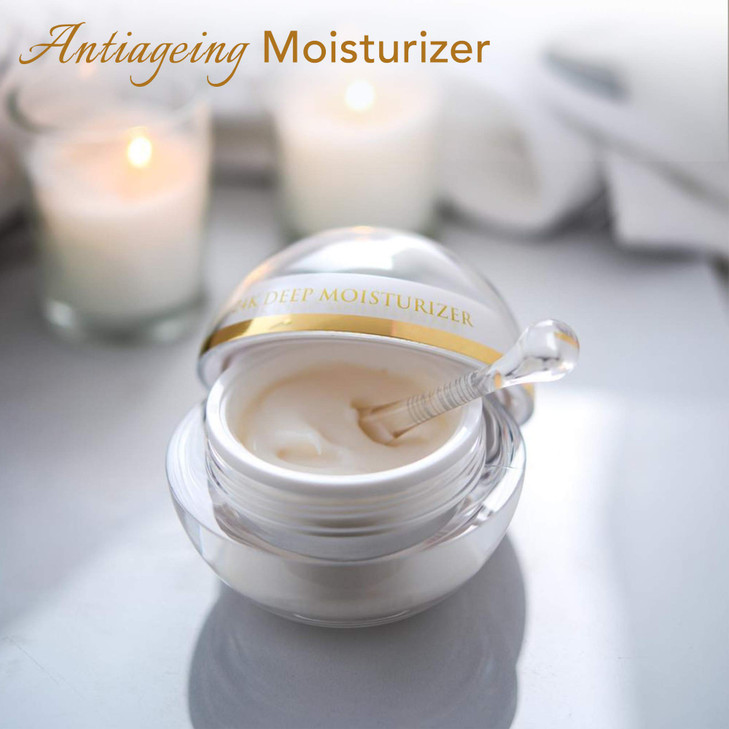 Orogold White Gold Day Moisturizer 24k Gold Deep Moisturizer with White Tea Chamomile Shea Butter Vitamin C and E 16 Oz