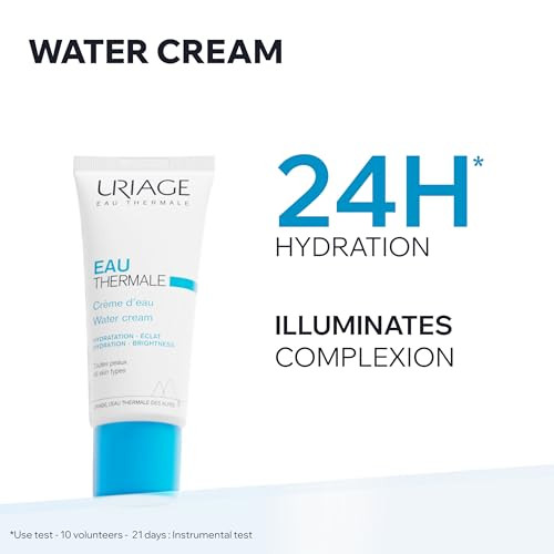Uriage Eau Thermale Moisturizing Face Cream With Hyaluronic Acid 24H Hydration Brightness Softness Fresh Light Face Mois