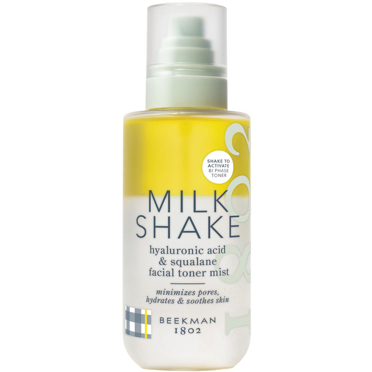 Beekman 1802 Milk Shake Hydrating Face Mist Hyaluronic Acid Squalane Facial Mist Minimizes Pores Gently Moisturizes Make